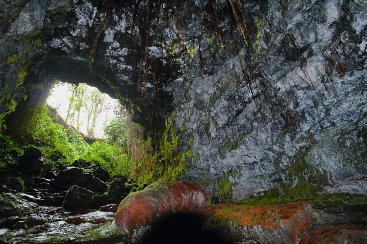 Kaumana Caves Kaumana Caves entrance in Hilo, Big Island Hawaii
